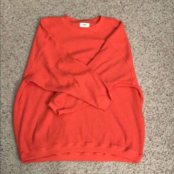 American Eagle Outfitters Sweaters - AE Waffle Fleece Oversized Sweatshirt